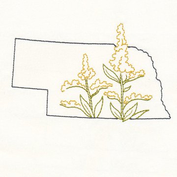 State Flower Reusable Shopping bag
