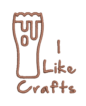 I like Crafts (Beers) tea towel