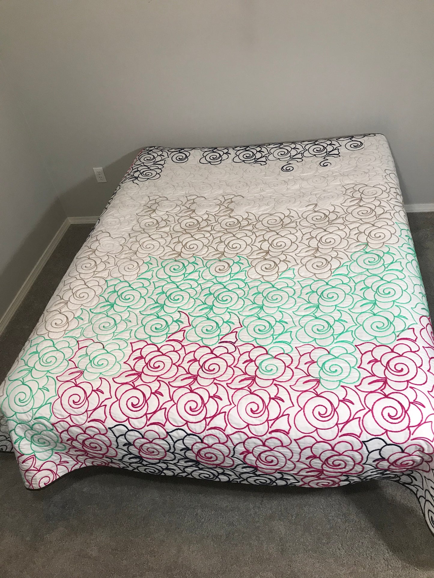 Floral Queen size quilt