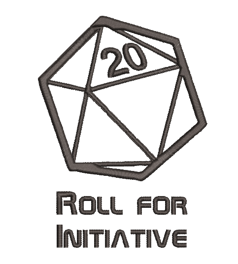 Roll Initiative tea towel