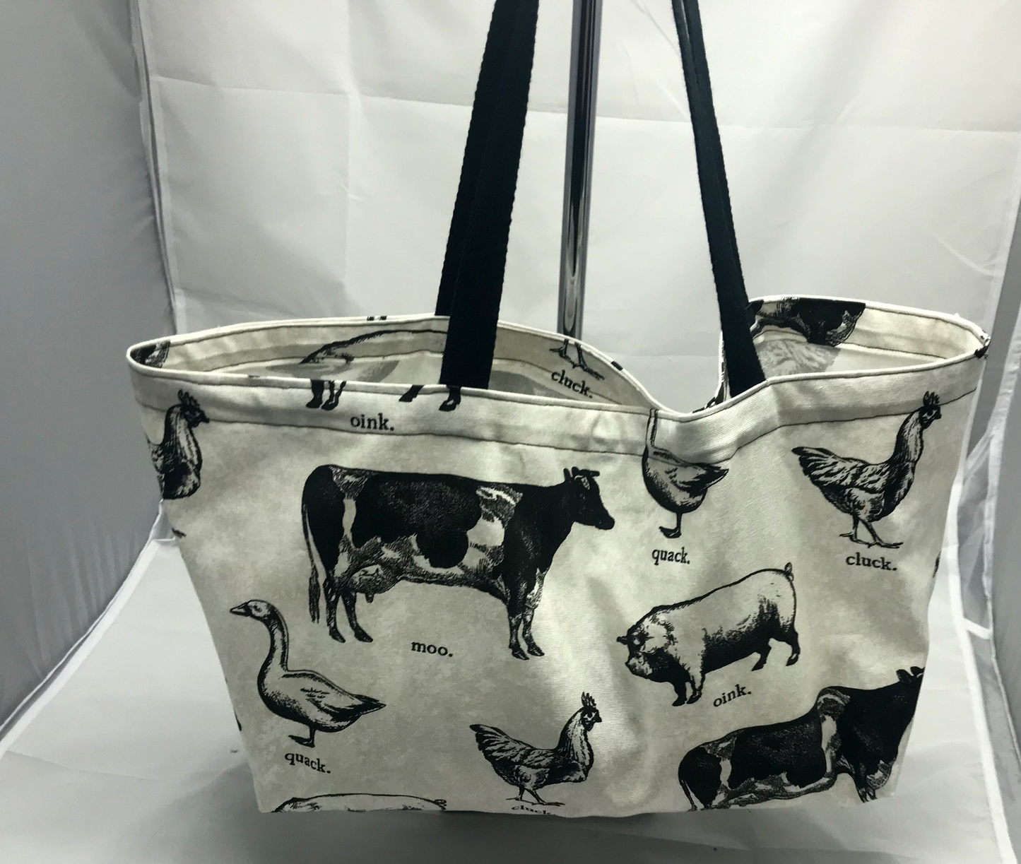 Farm animal reusable shopping bag